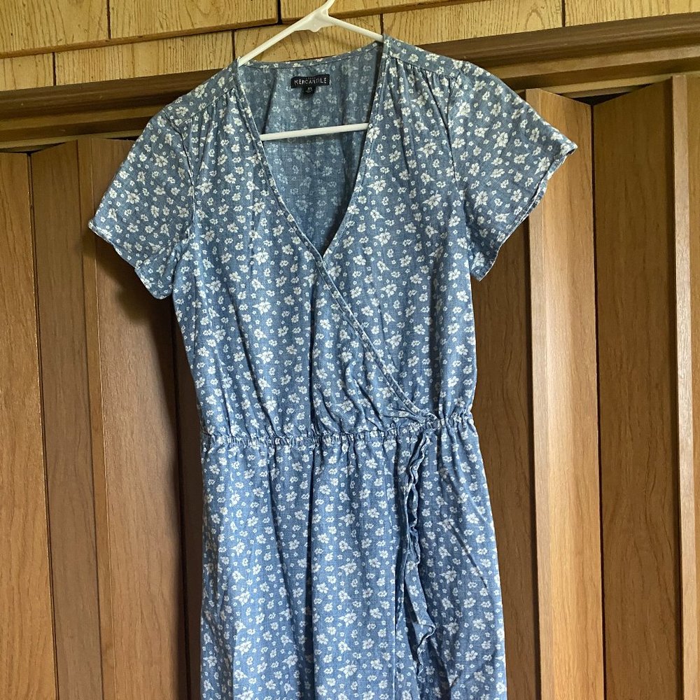 J Crew floral wrap dress